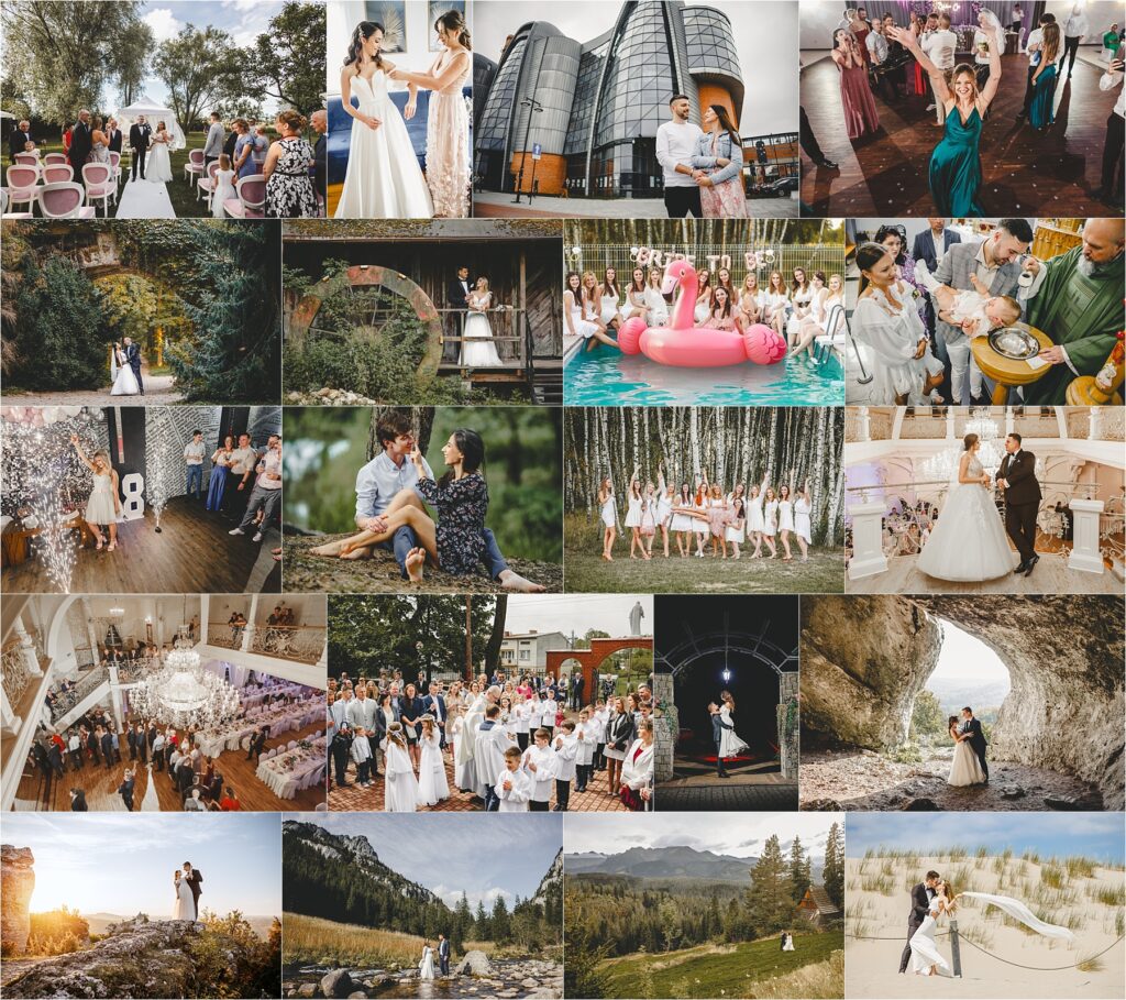 Mozaika zdjęć baner mobilny